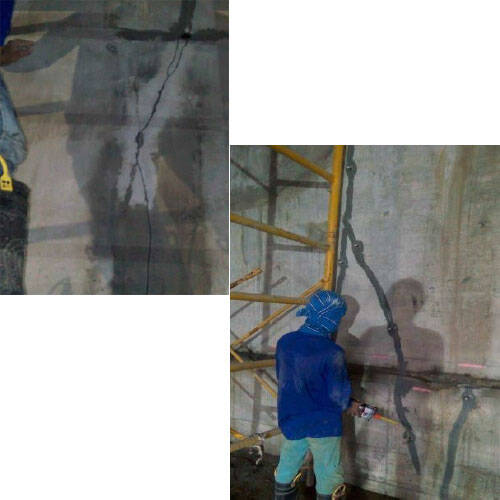 Structural Crack Repair Preparation and Injection Structural Crack Repair Preparation and Injection